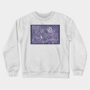 Lavendar Batik Pattern Crewneck Sweatshirt